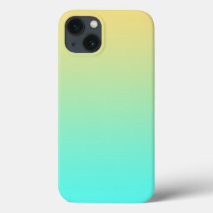 Enkel gradient Pastellgul Turkos