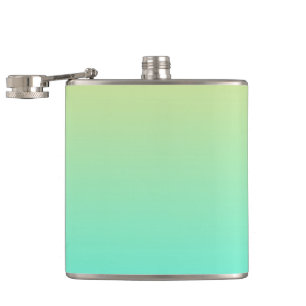 Enkel gradient Pastellgul Turkos Fickplunta