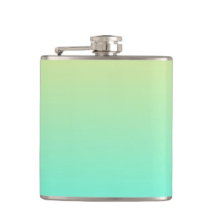 Enkel gradient Pastellgul Turkos Fickplunta