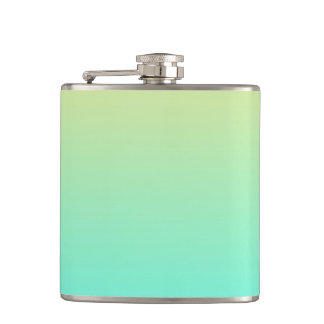 Enkel gradient Pastellgul Turkos Fickplunta