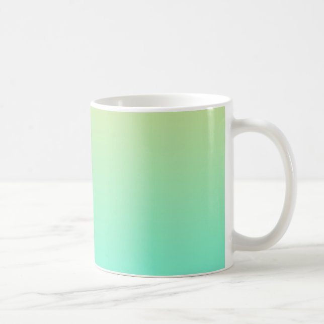 Enkel gradient Pastellgul Turkos Kaffemugg (Höger)