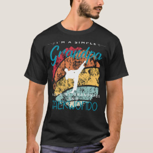 Enkel Grandpas Taekwondo Roligt - Spelande teve fo T Shirt