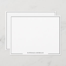 Enkel Gräns-standardmall Anteckningskort