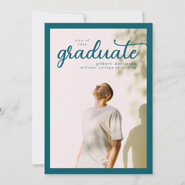 enkel gränsad porträtt fet minimalistisk meddelande (Framsida)