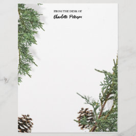 Enkel Gräs-kon och Gräs Löv Vinterjul Brevhuvud