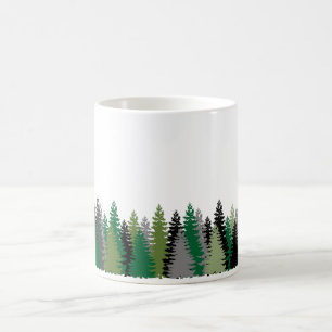 Enkel Gräs Träd Kaffemugg