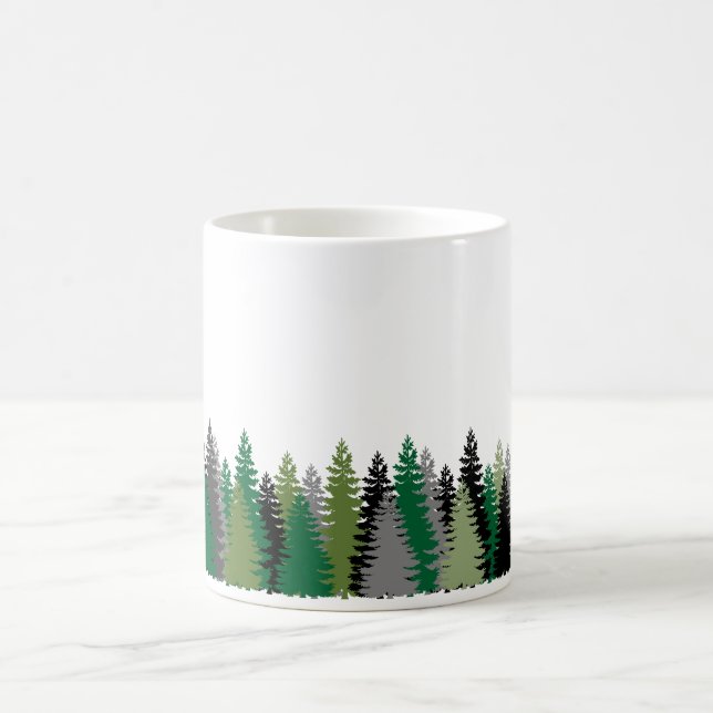 Enkel Gräs Träd Kaffemugg (Center)