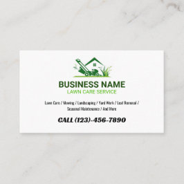 Enkel Gräsmatta-Logotyp-servicearbetsplats - lands Visitkort