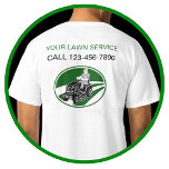 Enkel Gräsmatta-tjänst T-shirt<br><div class="desc">En affärskjorta för servicesektorn med en mer utvecklad symbol linjer som du kan ersätta med ditt företag namn och kontaktnummer eller annan information som du vill visning. Designad för en gräsmatta- eller landskapstjänst.</div>