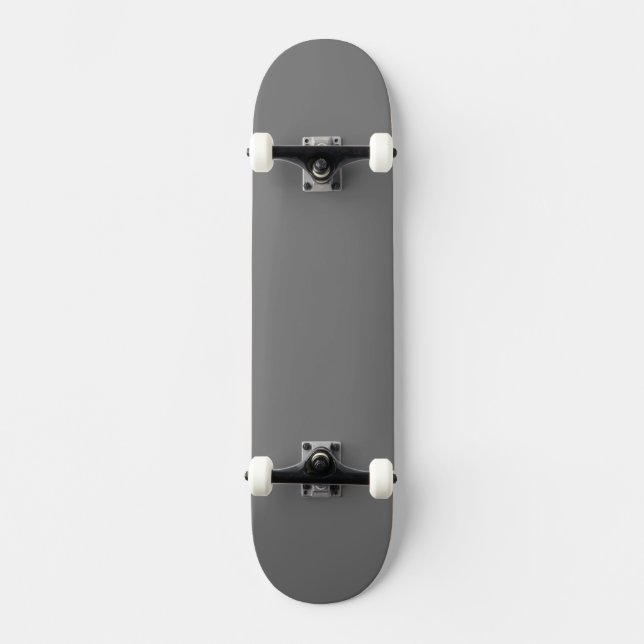 Enkel Grått Authority® Mini Skateboard Bräda 18,5 Cm (Framsida)