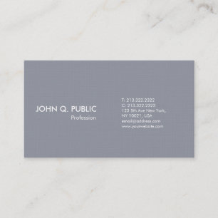 Enkel Grått Modern Professionell med enkel Elegan Visitkort