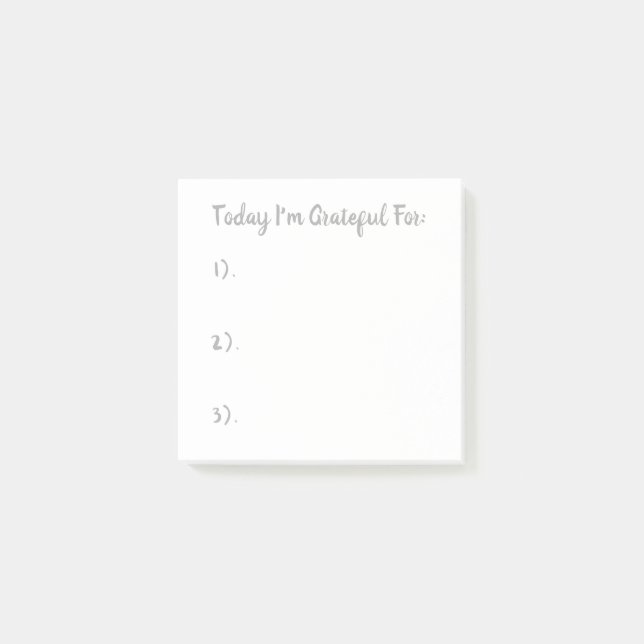 Enkel Grått på vit höjd Post-it Block (Framsida)