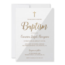 Enkel Grått White Guld Modern Baptism