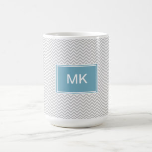 Enkel Grått ZigZag Kaffemugg