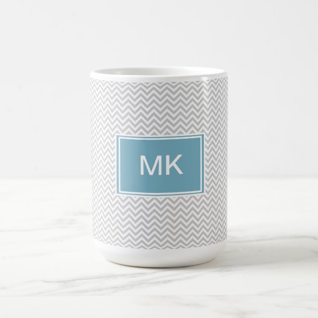 Enkel Grått ZigZag Kaffemugg (Center)
