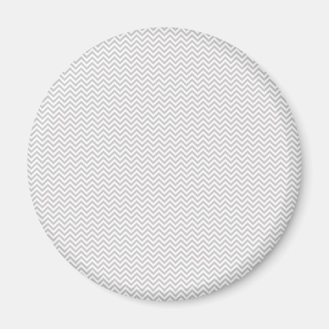Enkel Grått ZigZag Magnet (Framsidan)