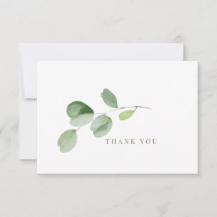 Enkel Greenery Funeral Bereavement Tack II Kort