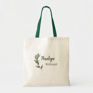 Enkel "Grey Bridesmaid Wedding Favor Gift" Tygkasse