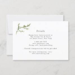 Enkel Grey Bröllop-informationskort Inbjudningar