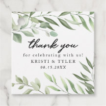 Enkel Grey Löv bröllopsstämmare