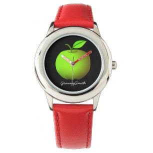Enkel Grön Äpple Armbandsur