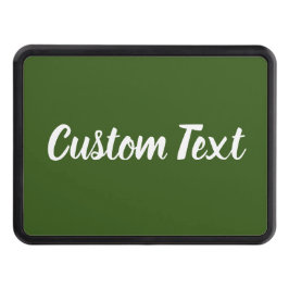 Enkel Grönt för skog och vit skripttextmall Dragkroksskydd