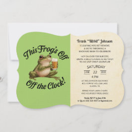 Enkel Grönt från Pension-partiinbjudan Inbjudningar