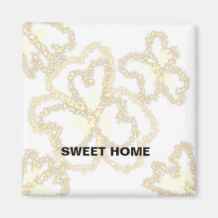 ENKEL GRÖNT GENOME SWEET HOME MAGNET