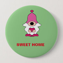 ENKEL GRÖNT GENOME SWEET HOME MAGNET