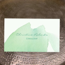 Enkel Grönt i modern Elegant, blå vattenfärg