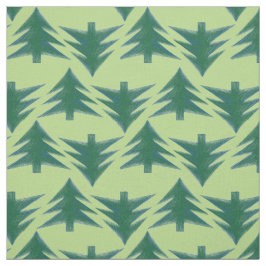 Enkel Grönt Julgran Mönster Unisex Naturlig Tyg