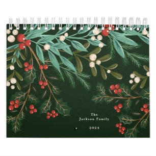 Enkel Grönt USA Veckoplan 2025 Kalender