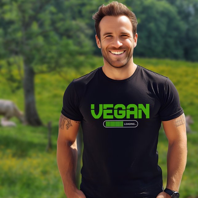 Enkel Grönt Vegan Loading Manar s T Shirt (Skapare uppladdad)