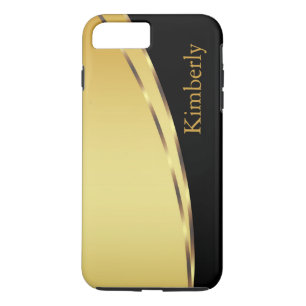 Enkel Guld Black Classy Bling Stil i Personlig