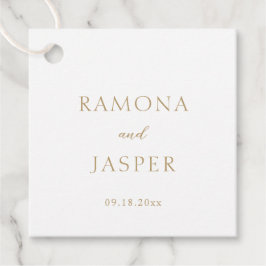 Enkel Guld, djärv modern Bröllop Gåvor Etiketter