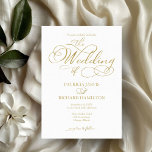 Enkel Guld Faux Foil-skript i Elegant Bröllop Inbjudningar<br><div class="desc">Förbättra din bröllop-upplevelse med vår moderna kalligrafi i guld bröllop-svit, designad för sofistikering och glamor. Anpassa den enkelt i bara några få klick för att skapa ett firande som återspeglar ditt unika stil. Om du har några frågor, behöver hjälp eller vill justera någon information, så kan du inte nå ut...</div>