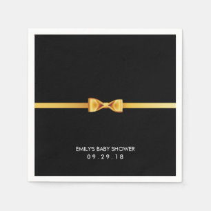 Enkel guld- flugababy shower pappersservett