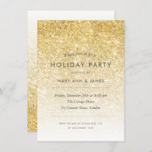 Enkel Guld Glitter Julfest