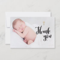 Enkel Guld Kor | Baby Baptism Tack för foto
