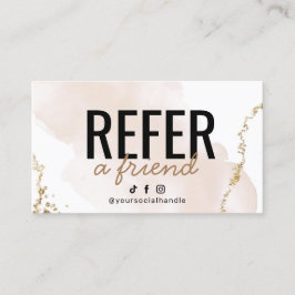 Enkel Guld-läsare ett vänkort Visitkort