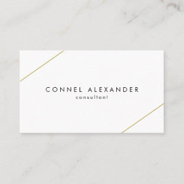 Enkel Guld Linjer Modern Visitkort