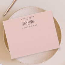 Enkel Guld Personlig Stationery i skript Ro
