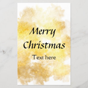 Enkel guldig lägg till din text god jul anpassad flygblad