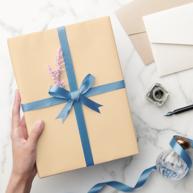 Enkel guldkräm persikonyans färgskugga ton presentpapper (Gifting)
