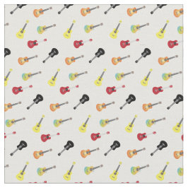 Enkel & gullig musikal för Ukulelemönster Tyg