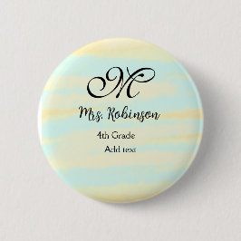 enkel gult, blåfärgsläraruppskattning knapp