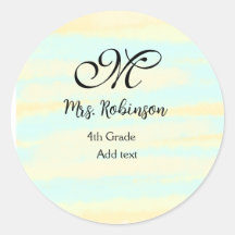 enkel gult, blåfärgsläraruppskattning