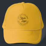Enkel Gult för din Anpassningsbar för Logotyp Keps<br><div class="desc">Skapa din egen Truckerkeps för företag! En enkel och modern mall i gult, helt anpassade, med logotyp, foto eller bild för företag. Du kan också lägga till ditt namn, ditt företag namn, kampanjinstagram adress eller vilken personlig som helst. Du kan välja valfritt teckensnitt och valfritt färg. Perfekt som märkesskyddade truckerkepsar...</div>