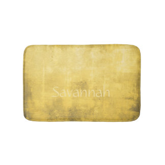 Enkel Gult Grått-Abstrakt ditt namn Badrumsmatta