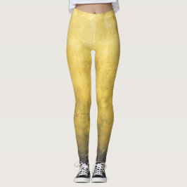 Enkel Gult Grått-Abstrakt Leggings